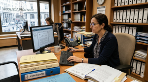 trabajar en un juzgado