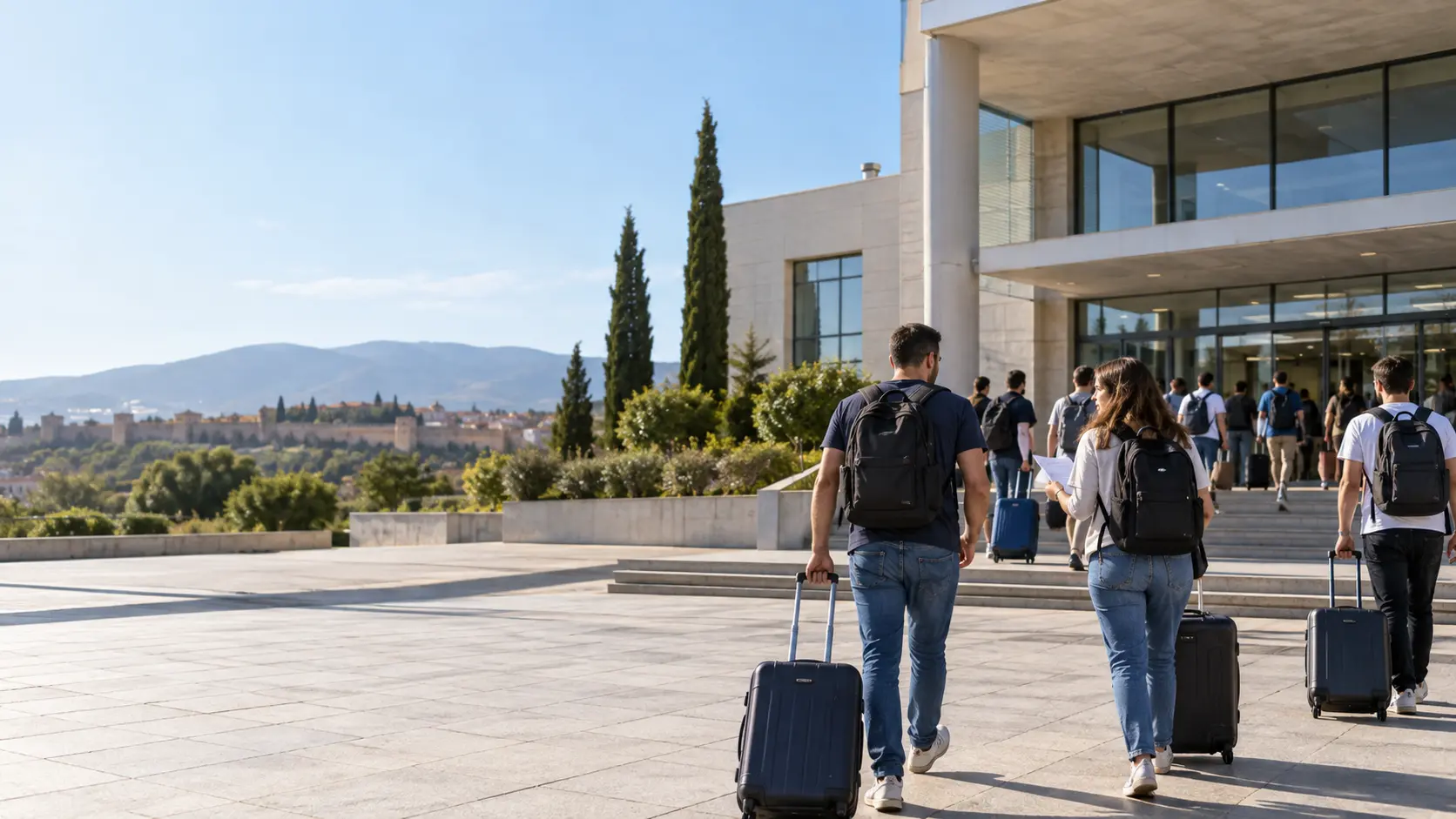 Alumnado trabaja en equipo durante una sesión de formación profesional