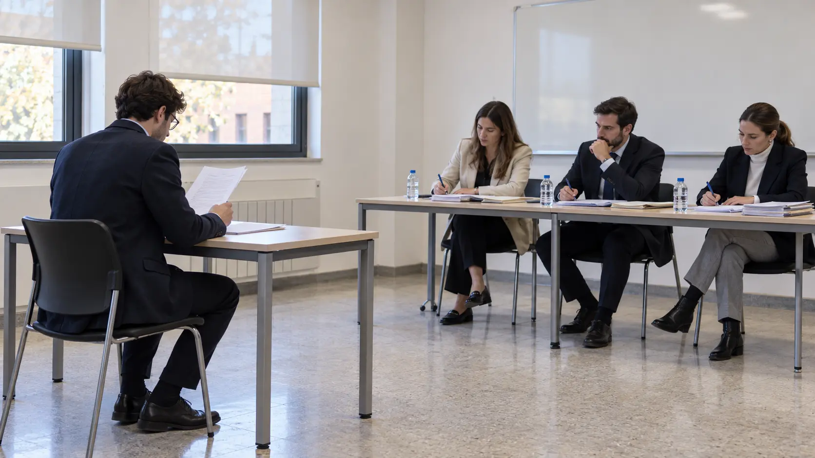 Lectura del segundo ejercicio de las oposiciones GASS ante el Tribunal